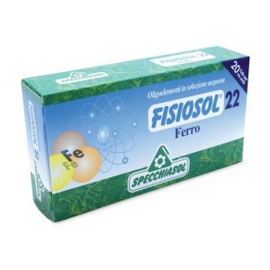 Specchiasol Fisiosol 22 - Ferro 20 Fiale Per Uso Orale