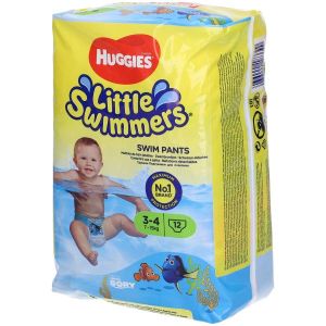 Huggies Little Swimmers Pannolino Costumino Taglia M/p  7-12Kg  12 Pannolini