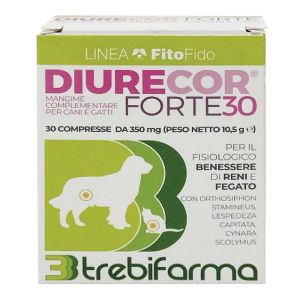 Trebifarma Diurecor Forte Mangime Complementare Diuretico Cani e Gatti 30 Compresse