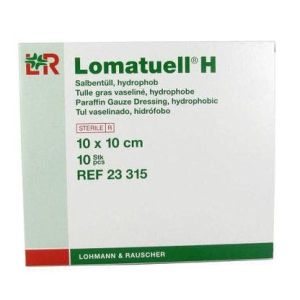 Garza Paraffinata Lomatuell H 10x10cm 10 Pezzi