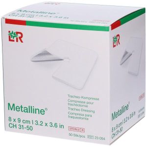 Medicazione Tracheostomia Metalline Sterile 8x9cm 50 Pezzi