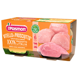 Plasmon Omogeneizzato Di Carne Vitello E Prosciutto Cotto 2x80g