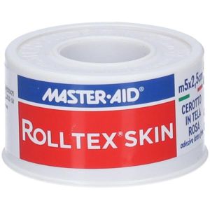 Roll Tex Skin Cerotto In Tela Rosa Pelle Ipoallergenico Cm 2,5x5m