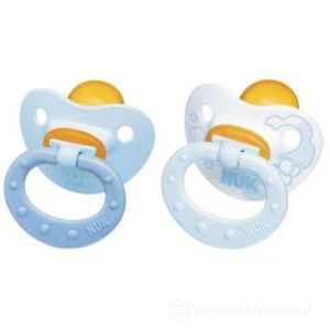 Nuk Succhietti Rose & Blue Per Bimbo In Lattice 6-18m 2 Pezzi