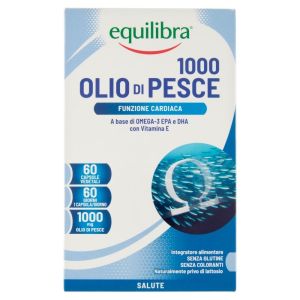 Equilibra Olio di Pesce 1000 Integratore Funzione Cardiaca e Vascolare 60 Vegicaps