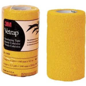 Vetrap Fascia Elastica Gialla per Equini 10cmx2,30m
