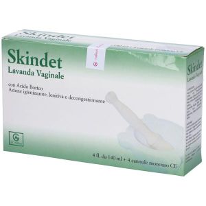 Skindet Lavanda Vaginale 4 Flaconi 140ml + 4 Cannule Monouso In Blister