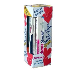 Forhans offerta speciale famiglia dentifricio 2 pezzi + spaz
