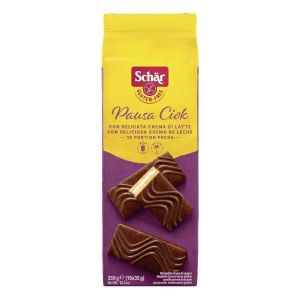 Schar Pausa Ciok Merendina di Pan di Spagna Ricoperta Al Cacao Senza Glutine 10x35g
