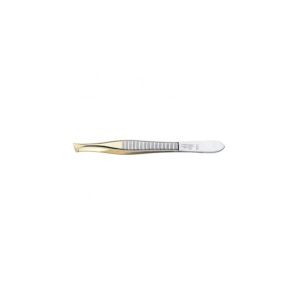 Morser pinzetta dorata a punta da 9 cm
