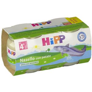 Hipp Omogeneizzato Nasello/merluzzo Dell'alaska E Patate 2 X 80g