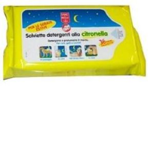 Bayer Sano e Bello Salviette Detergenti Citronella Cani E Gatti 40 Pezzi