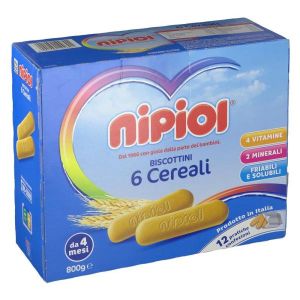 Nipiol Biscottini Ai 6 Cereali 800g