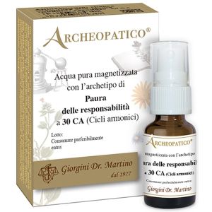 Archeopatico Acqua Pura Magnetizzata i Archetipo Paura Delle Responsabilita' A 30 Cicli Armonici 10ml