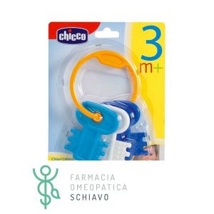 Key Ring Azzurro Trillino Chicco Classic 3-18 Mesi