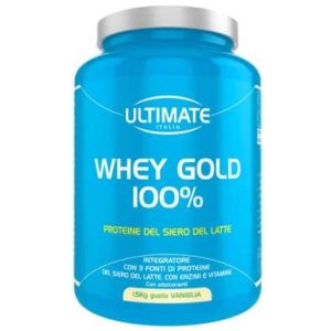 Ultimate Sport Whey Gold 100% Integratore Proteico Gusto Vaniglia 1,5Kg