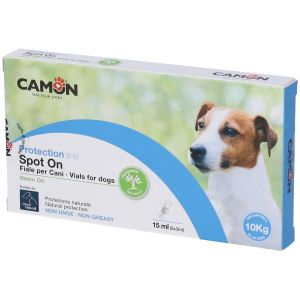 Camon Protection Fiale Antiparassitarie Spot-on Cani Olio di Neem 0-10kg 5x3ml