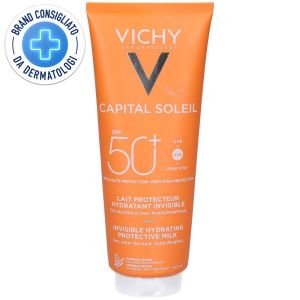 Vichy Capital Soleil Latte Idratante Fresco - Viso e Corpo - Protezione Molto Alta Spf 50+ 300ml
