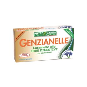 Genzianelle Erbe Digestive Senza Zucchero 24 Caramelle Phyto Garda