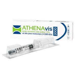 Siringa Intra-articolare Athenavis 2000 Acido Ialuronico 1,5% 30mg 2ml 3 Pezzi