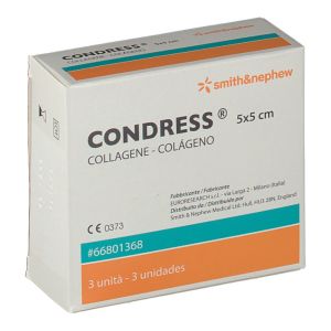 Smith & Nephew Condress Medicazione Al Collagene Equino 5x5cm 3 Pezzi