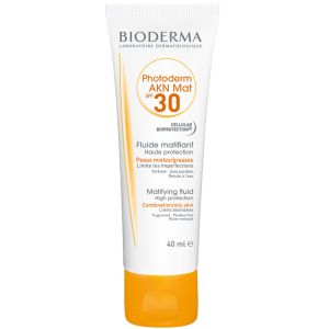 Bioderma Photoderm AKN Mat Crema Solare Viso SFP 30 Pelle Acneica 40 ml
