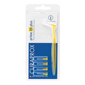 Curaprox prime 09 plus spazzolini fini manico giallo 5 pezzi