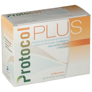 Protocol Plus Integratore Alimentare Fonte Di Collagene 21 Flaconcini Da 25ml