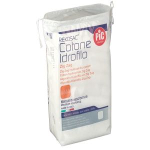 Cotone Idrofilo Pic Rekosac Zig Zag 100g Con Fustella