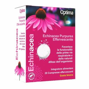 Optima Echinacea Purpurea Effervescente Integratore Benessere Vie Respiratorie 20 Compresse