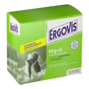 Ergovis Mg+k Integratore di Magnesio e Potassio 30 Bustine