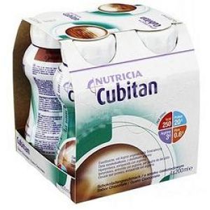 Cubitan Integratore Nutrizionale Gusto Cioccolato 4x200 ml