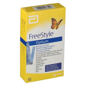 Freestyle Optium Strisce Reattive Glicemia 50 Pezzi