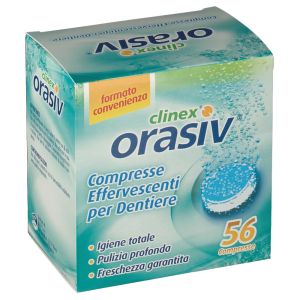 Orasiv clinex compresse effervescenti protesi dentale 56 pezzi
