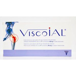 Siringa Intra-articolare Viscoial 40 Acido Ialuronico Sale Sodico 2ml