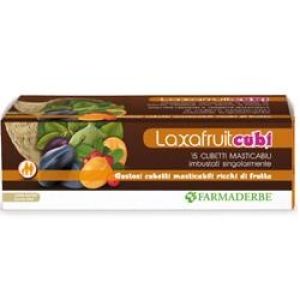 Farmaderbe Laxafruit Cubi Integratore Alimentare 15 Cubetti Masticabili