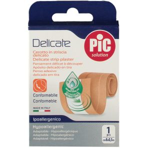 Pic Cerotto Rosa Delicate Antibatterico 1 Striscia 8 cm x 0,5 m