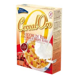 Piaceri Mediterranei Cerealoro Fiocchi di Riso Mais e Frutti Rossi Senza Glutine 250g