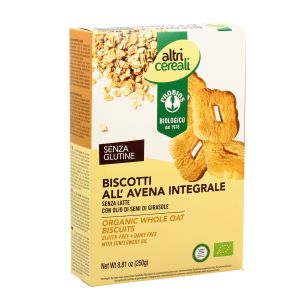 AltriCereali Biscotti All' Avena Integrali Senza Glutine 250 g