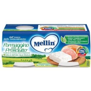 Mellin Omogeneizzati Formaggio Formaggino E Prosciutto 2x80g