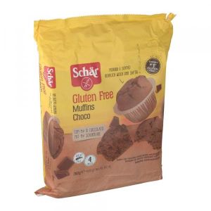 Schar Muffins Choco Tortine i Cioccolato Fondente 4 Porzioi da 65g