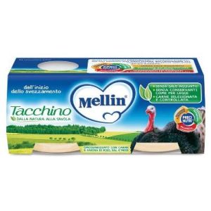 Omogeneizzati Di Carne Tacchino Mellin 2x80g