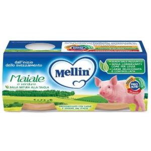 Mellin Omogeneizzato Maiale Con Verdure 2 Pezzi X 80g