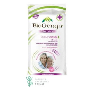 Biogenya Senior Salviettine Igiene Intima Azione Siequilibrante 60 Pezzi