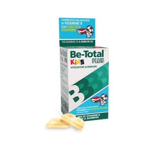 Be Total Kids Plus Integratore Vitamine B Calcio e Fosforo per Bambini da 6anni+ 30 Compresse