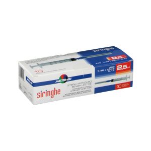 Siringa Per Venipuntura Master-aid 2,5ml 10 Gauge 23 Pezzi