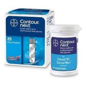Contour Next 25 Striscie Reattive Per Il Monitoraggio Della Glicemia