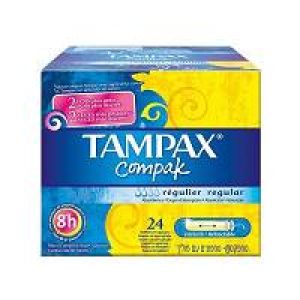 Tampax compak regular assorbenti interni flusso leggero medio 24 pezzi