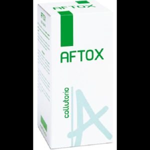 Aftox Collutorio Flacone Bianco, i Tappo e Misurino Dispositivo Medico Indicato In Tutte Le Lesioni Del Cavo Orale e Nei Processi Infiammatori Correlati 100ml 1 Pezzo