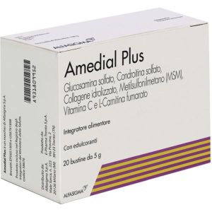 Amedial Plus Integratore Ossa Cartilagini Collagene 20 Bustine